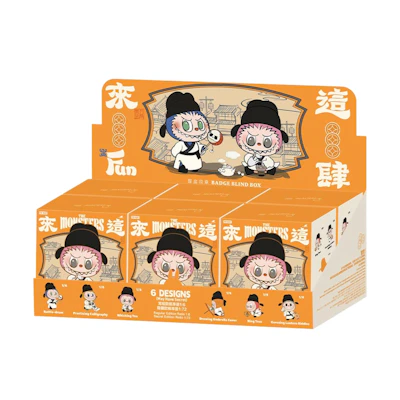 Pop Mart Labubu The Monsters Let's Have Fun Together Series Badge Sealed Case (6 Blind Box)