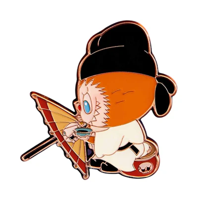 Pop Mart Labubu The Monsters Let's Have Fun Together Drawing Umbrella Cover Badge