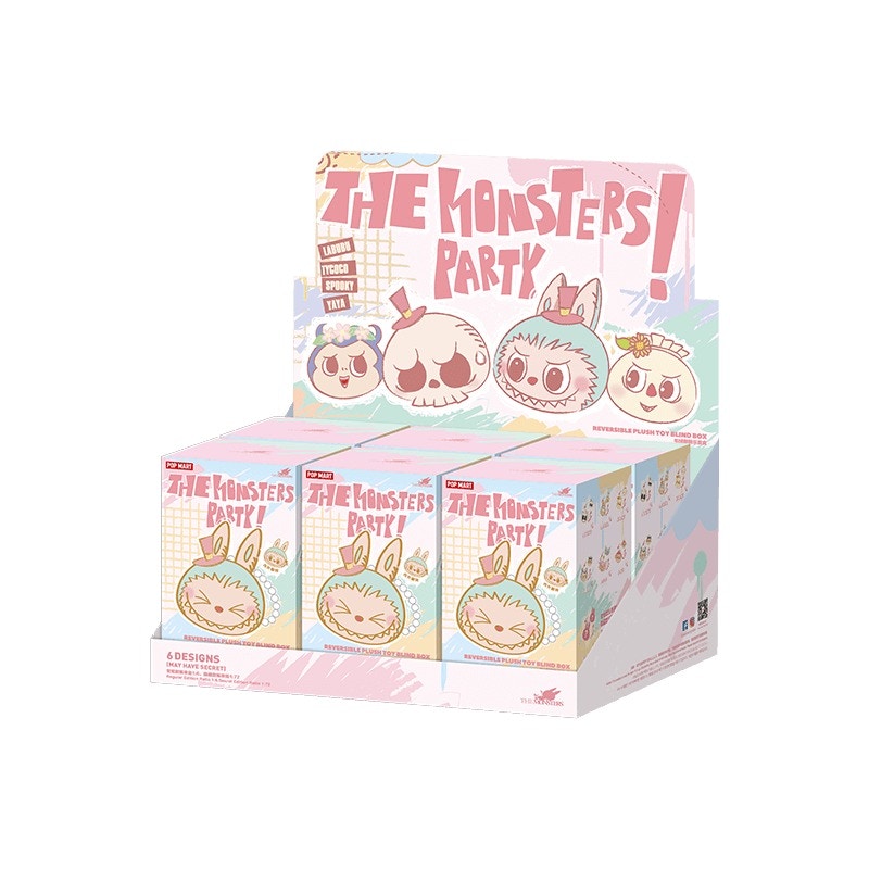 Pop Mart Labubu The Monsters Party Series Reversible Plush Doll Sealed