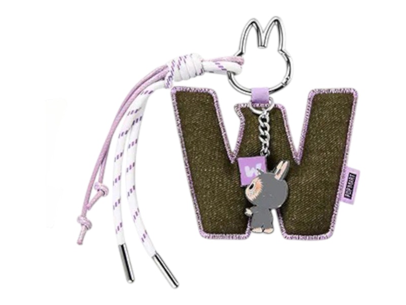 Pop Mart Labubu The Monsters Pin for Love Series "W" Letter Pendant