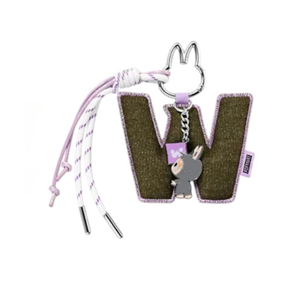 Pop Mart Labubu The Monsters Pin for Love Series "W" Letter Pendant