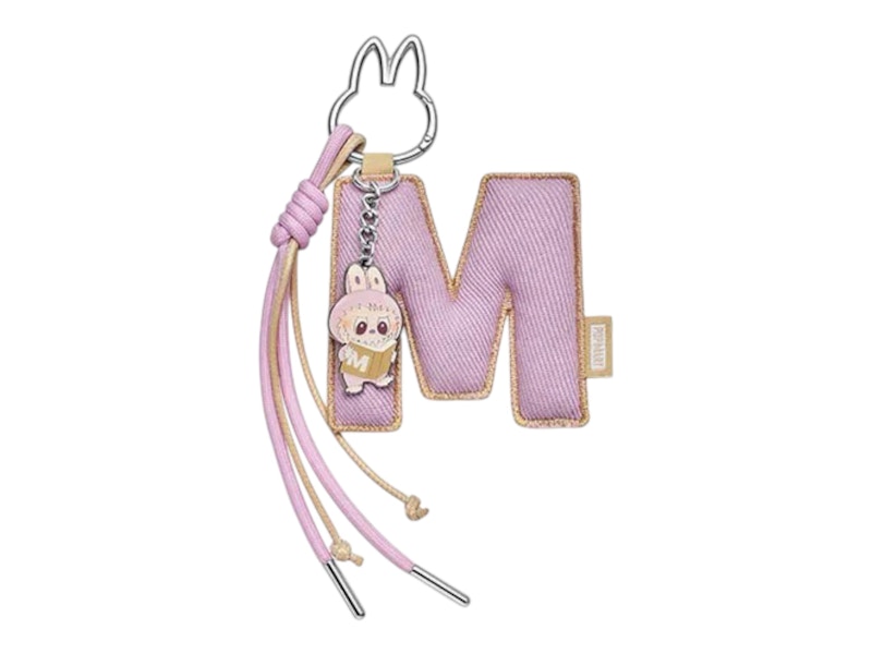 Pop Mart Labubu The Monsters Pin for Love Series "M" Letter Pendant