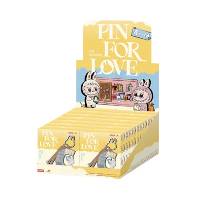 Pop Mart Labubu The Monsters Pin for Love Series Letter Pendant (A-M) Sealed Case (14 Blind Box)