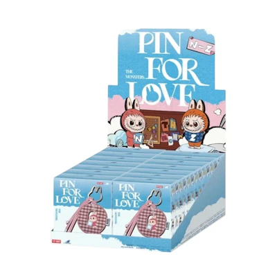 Pop Mart Labubu The Monsters Pin for Love Series Letter Pendant (N-Z) Sealed Case (14 Blind Box)