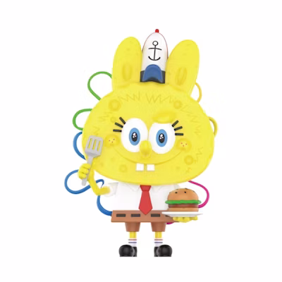 Pop Mart Labubu The Monsters Spongebob Champion Chef Figure