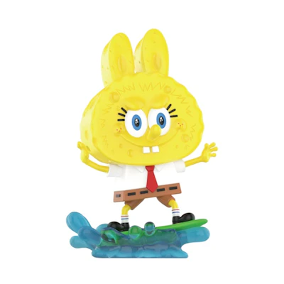 Pop Mart Labubu The Monsters Spongebob Surfing Figure
