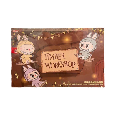 Pop Mart Labubu The Monsters Timber Workshop Playing on the Swing Plush Pendant (Pop Land Exclusive) Sealed Case (6 Blind Box)