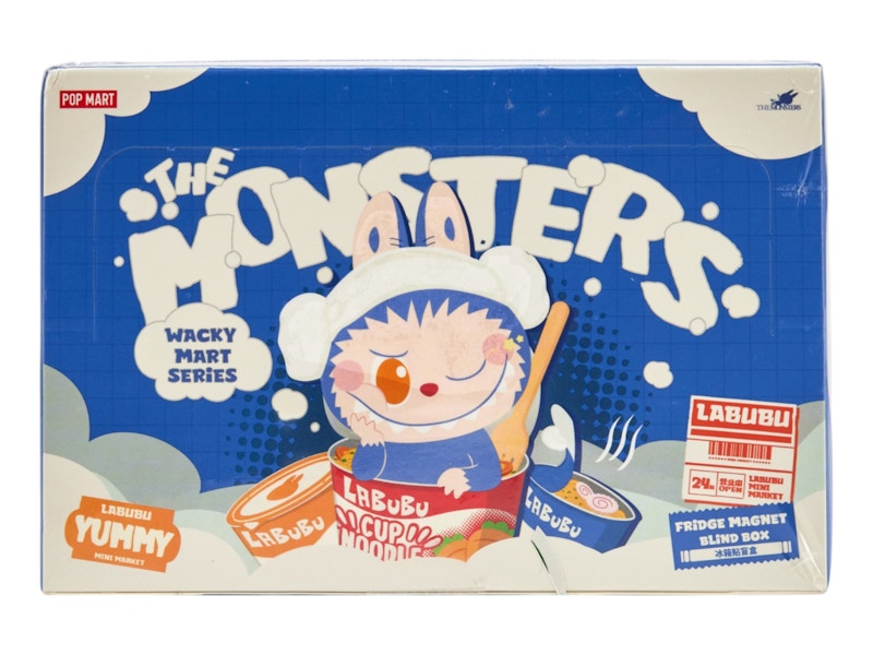 Lookbook ポップマート ラブブ モンスターズ ワッキーマート 冷蔵庫マグネット シールドケース (6ブラインドボックス)