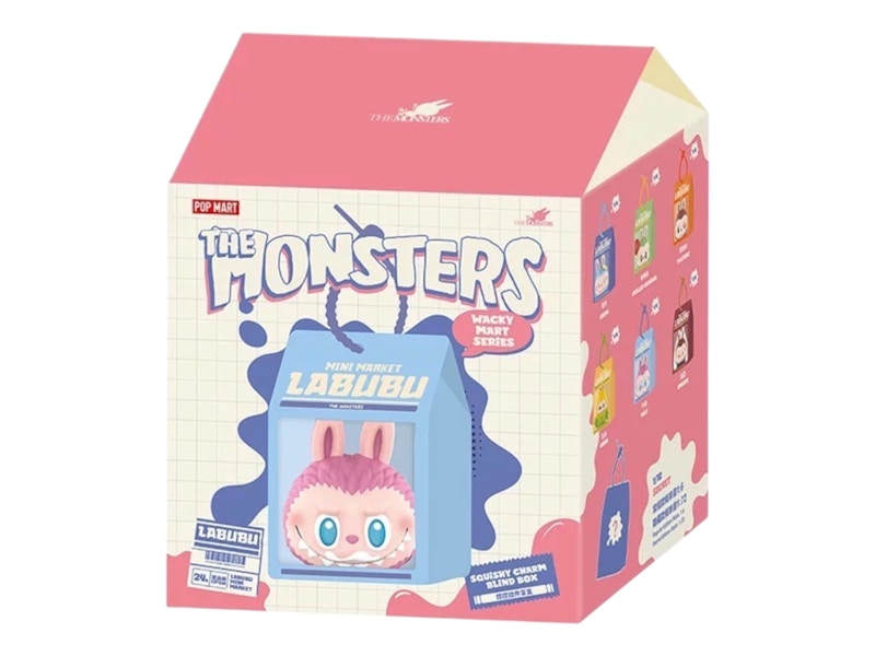 Pop Mart Labubu The Monsters Wacky Mart Series Squishy Charm Single Blind Box