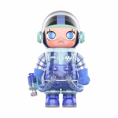 Pop Mart Mega Collection 400 % Space Molly Soft Drink Blue Hawaii 400%