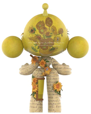 泡泡瑪特 巨型骷髏熊梵高博物館《向日葵》10 Order 泡泡瑪特 巨型骷髏熊梵高博物館《向日葵》10