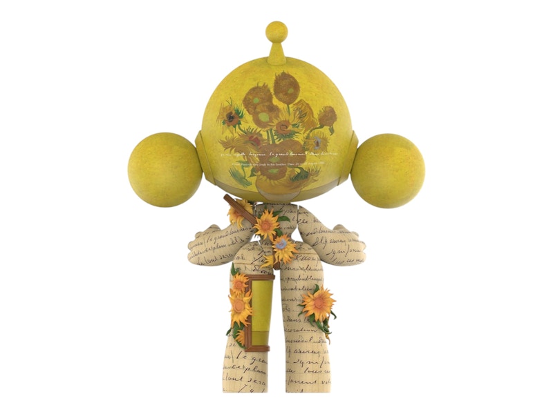 Pop Mart Mega Skullpanda Van Gogh Museum Sunflowers 400 圖 2