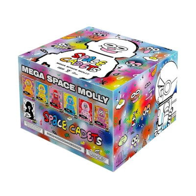 Pop Mart Mega Space Molly 400% Jon Burgerman Space Cadets Sealed Case (6 Blind Box)