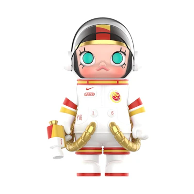 Pop Mart Mega Space Molly China Women's National Basketball Team 100% White