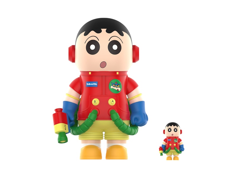 Pop Mart Mega Space Molly Crayon Shinchan 100% & 400% Set