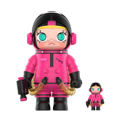 Pop Mart Mega Space Molly Squid Game Masked Soldier 100% & 400% Set