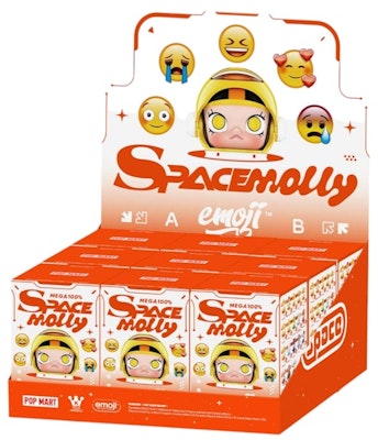 Pop Mart Mega Space Molly x emoji Series 100% Sealed Case (9 Blind Box) Buy Pop Mart Mega Space Molly x emoji Series 100% Sealed Case (9 Blind Box)
