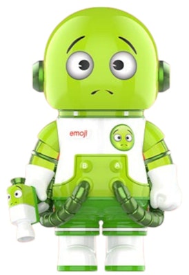 Pop Mart Mega Space Molly x emoji Series All in Green 100% Buy Pop Mart Mega Space Molly x emoji Series All in Green 100%