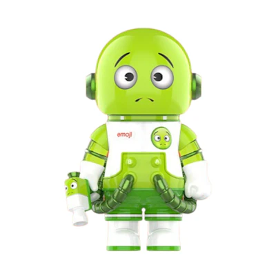 Pop Mart Mega Space Molly emoji All in Green 100%