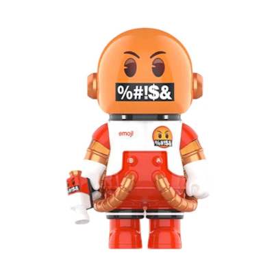 Pop Mart Mega Space Molly emoji Bad Words 100%