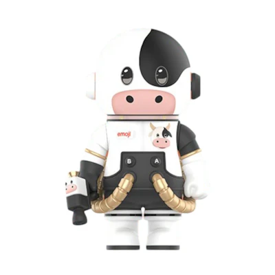 Pop Mart Mega Space Molly emoji Cow on Me 100%
