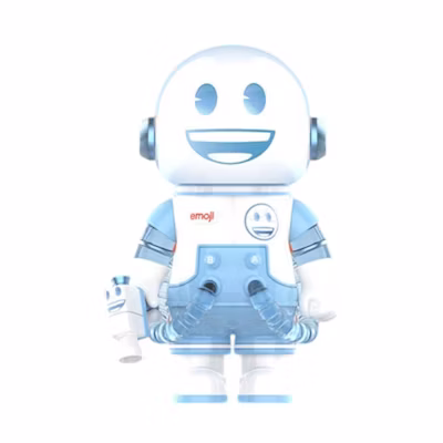 Pop Mart Mega Space Molly emoji Frozen Smile 100%