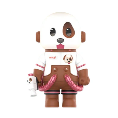 Pop Mart Mega Space Molly emoji Happy Puppy 100%