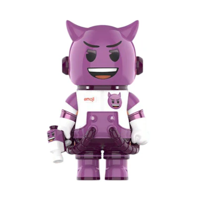 Pop Mart Mega Space Molly emoji Lil Devil 100%