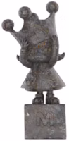 Pop Mart Molly Anniversary Statues Classical Retro 2 Series MC Molly Black Stone (Secret Edition) Figure Pop Mart Molly Anniversary Statues Classical Retro 2 Series MC Molly Black Stone (Secret Edition) Figure