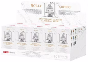 Pop Mart Molly Anniversary Statues Classical Retro 2 Series Figures Sealed Case (10 Blind Box)