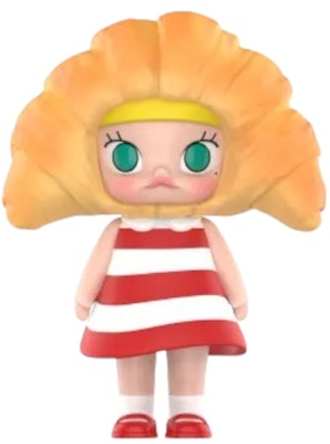 Pop Mart Molly 麵包控系列 牛角麵包頭套公仔 Buy Pop Mart Molly 麵包控系列 牛角麵包頭套公仔