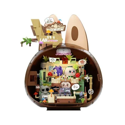 Pop Mart Pop Blocks Labubu The Monsters Forest Secret Base Blocks Playful Home P10000 Building Block