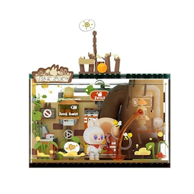 Pop Mart Pop Blocks Labubu The Monsters Forest Secret Base Blocks Juice Maker P10002 Building Block
