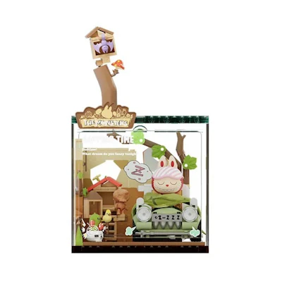 Pop Mart Pop Blocks Labubu The Monsters Forest Secret Base Blocks Part 2 Napping Time P10006 Block Figure