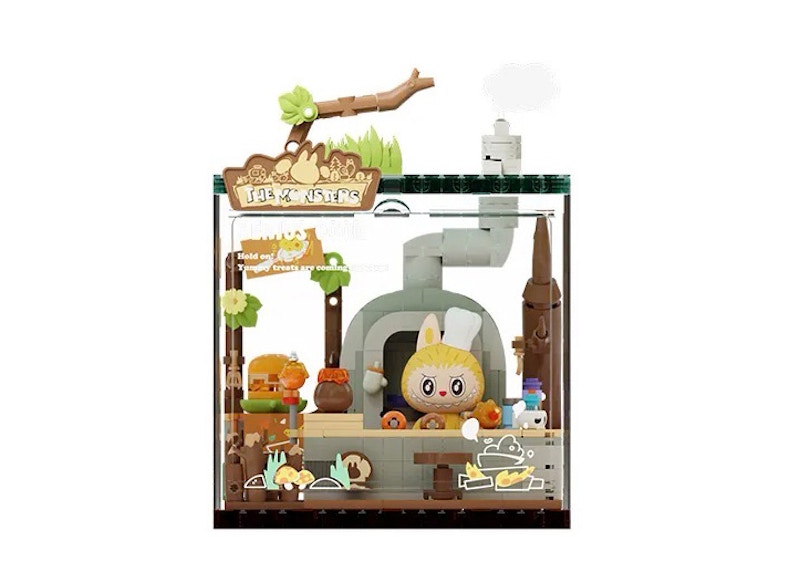 Buy 泡泡玛特 POP积木Labubu怪物森林秘境系列 第二弹天才厨师 P10007 积木人偶