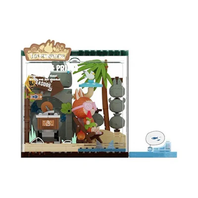 Pop Mart Pop Blocks Labubu The Monsters Forest Secret Base Blocks Part 2 Seaside Prizes P10008 Block Figure
