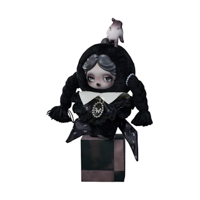 Pop Mart SKULLPANDA Wednesday (Classic Dress Version) Plush
