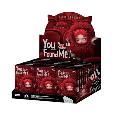 Pop Mart SKULLPANDA You Found Me! Series Plush Doll Pendant Sealed Case (9 Blind Boxes)