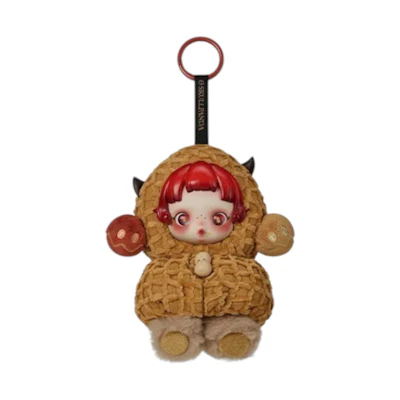 Pop Mart SKULLPANDA You Found Me! Series Pranky Peanut Plush Doll Pendant
