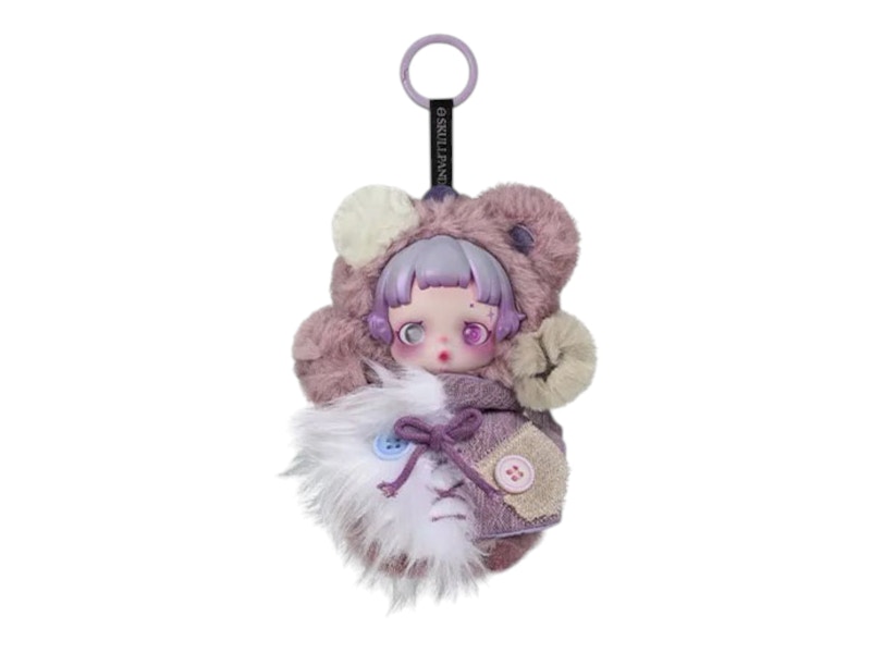 Pop Mart SKULLPANDA You Found Me! Series Ratty Bear Plush Doll Pendant