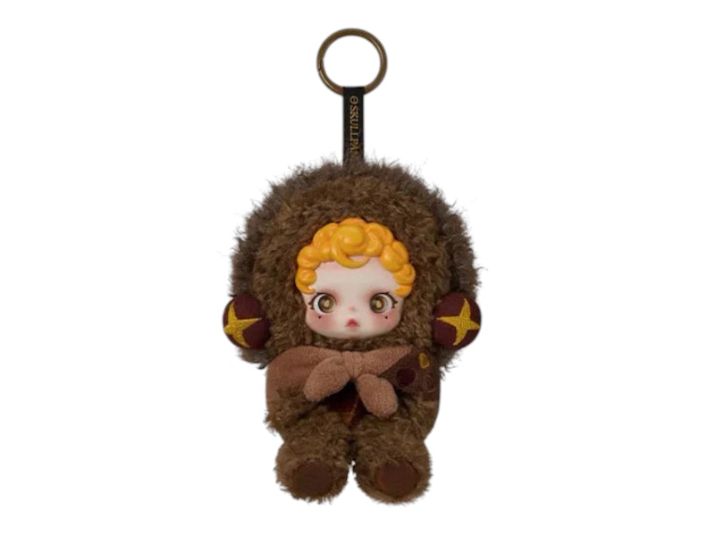 Pop Mart SKULLPANDA You Found Me! Series Sneaky Chestnut Plush Doll Pendant