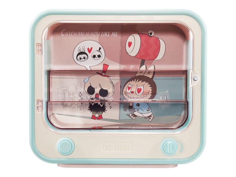 Pop Mart The Monsters Labubu Catch Me If You Like Me Series TV Set Luminous Display Container