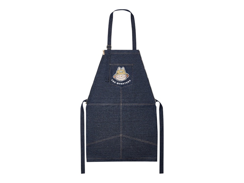 Order 팝마트 더 몬스터즈 라부부 가을 와일드 시리즈 데님 앞치마 가방