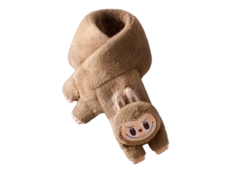 Pop Mart The Monsters Labubu Warm Fluffy Holiday Series Plush Scarf