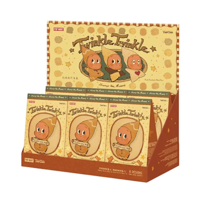 Pop Mart Twinkle Twinkle Savor the Moment Series Fresh Baked Mini Cookies Plush Pendant Sealed Case (6 Blind Boxes)