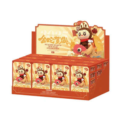 Pop Mart Wealthy Snake's New Year Celebration Fortunate Hand Block Figures Seated Sealed Case (12 Blind Box)