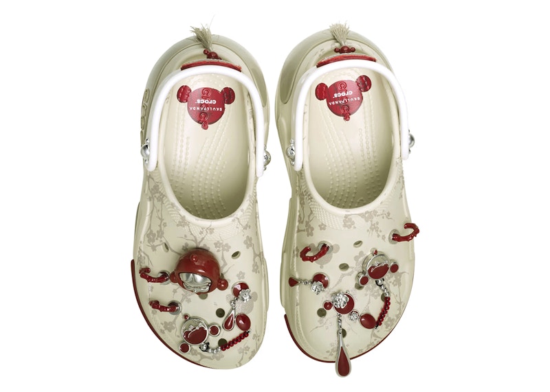 Order 泡泡玛特 x Crocs 骨头熊联名泡泡洞洞鞋 白红款 211111-1F8