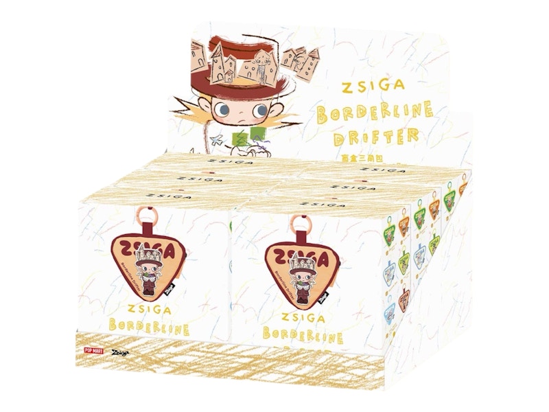 Pop Mart Zsiga Borderline Drifter Series Triangular Bag Charm Sealed Case (6 Blind Box)