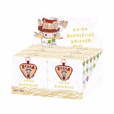 Pop Mart Zsiga Borderline Drifter Triangular Bag Charm Sealed Case (6 Blind Box)