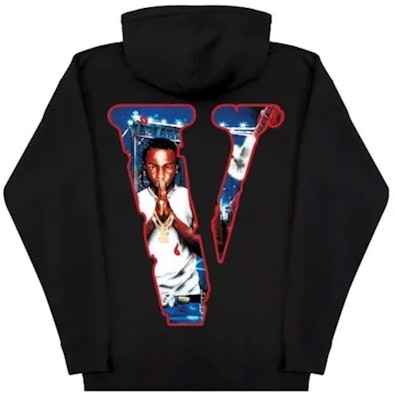 Pop Smoke x Vlone City Hoodie Black Buy Pop Smoke x Vlone City Hoodie Black